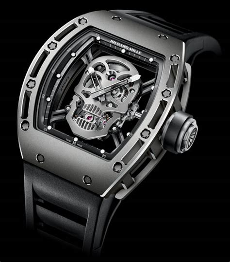 richard mille tourbillon rm 052 skull watch replica|richard mille 052 skull.